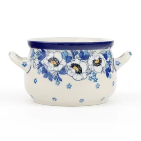 Bulionówka 016 0,35l <br> 2222X Biało-niebieskie anemony